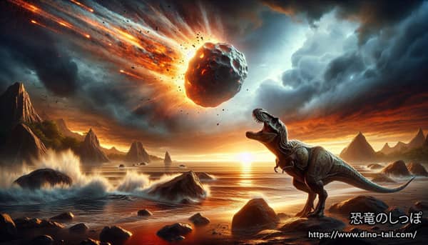 恐竜が絶滅した理由 隕石落下 イメージ画像